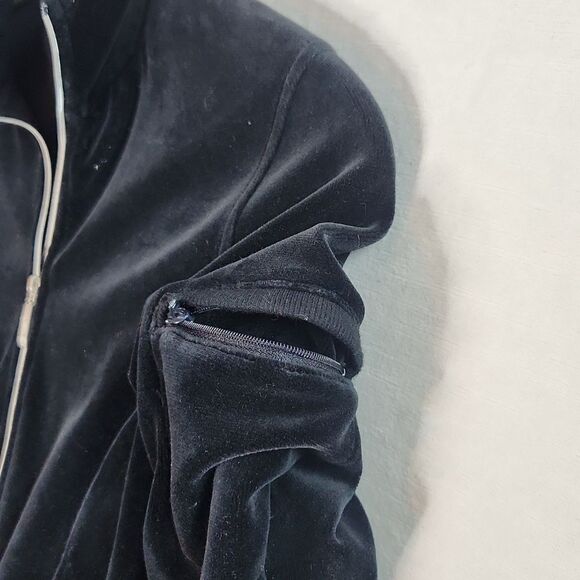 Axcelerate by Speedo Black Velour Track Jacket - Picture 4 of 11